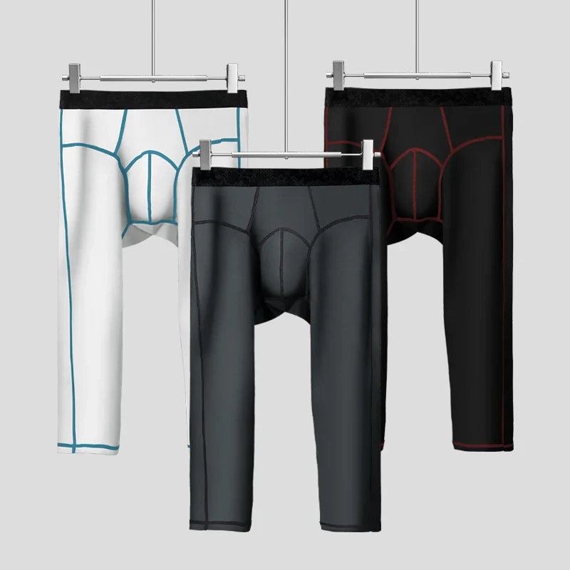Leggings pour hommes pour l'automne et l'hiver : pantalons fins, serrés en polaire, sous-vêtements surdimensionnés et chauds