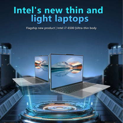 15.6 inch Intel Core I7 6500U Windows 11 Pro Laptop Computer 16GB DDR4 512GB 1TB SSD Portable Notebook PC Gamer Gaming Laptops