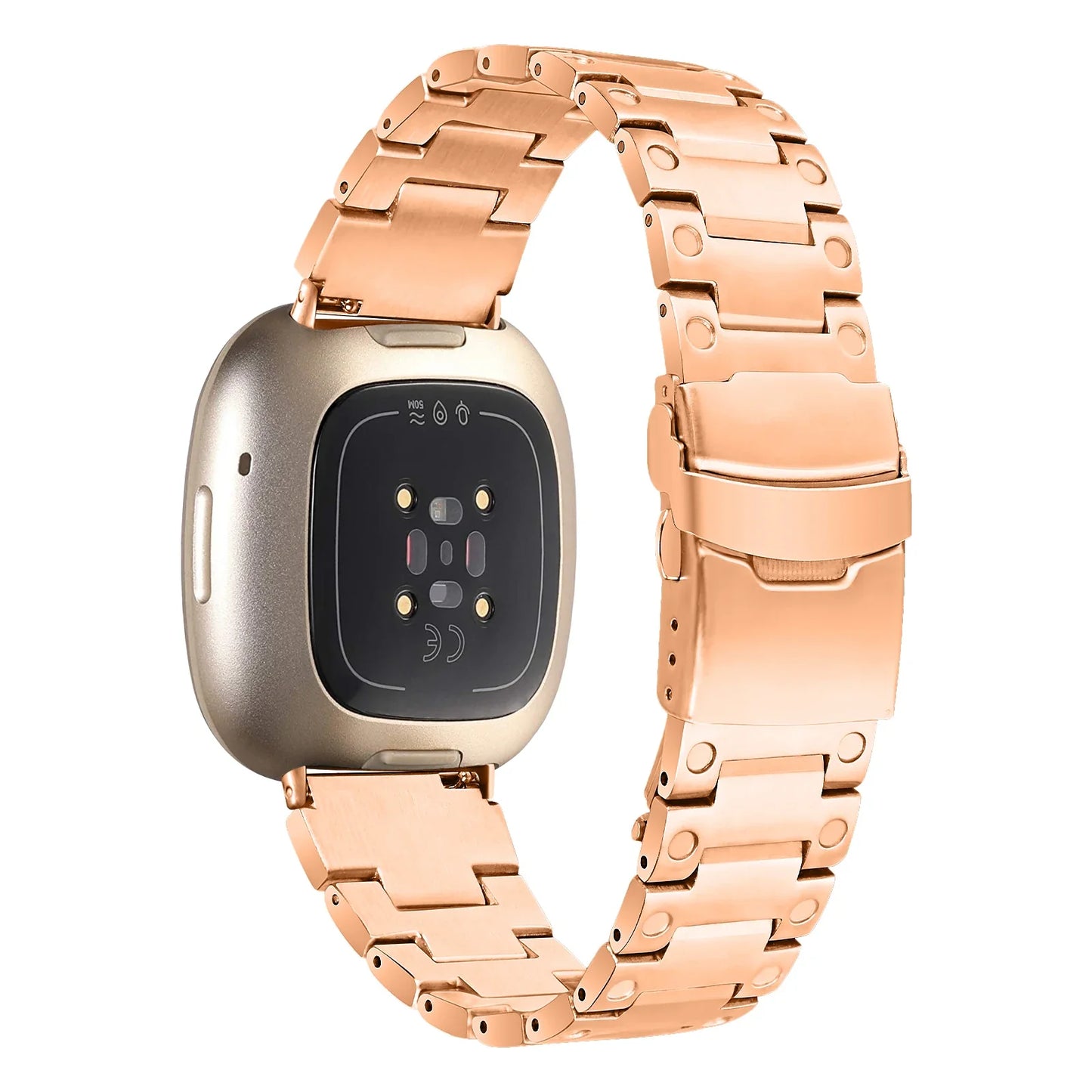 Stainless Steel Strap For Fitbit Versa 4 Sense 2 Watch Metal Wristband Loop For Fitbit Versa 3 Sense Replacement Bracelet Band