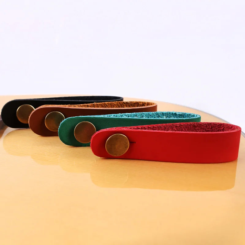 Adaptateur de poupée de bouton de sangle de guitare, en cuir Vintage avec loquet pour ukulélé, basse, pièces de guitares acoustiques et électriques, 1 pièce