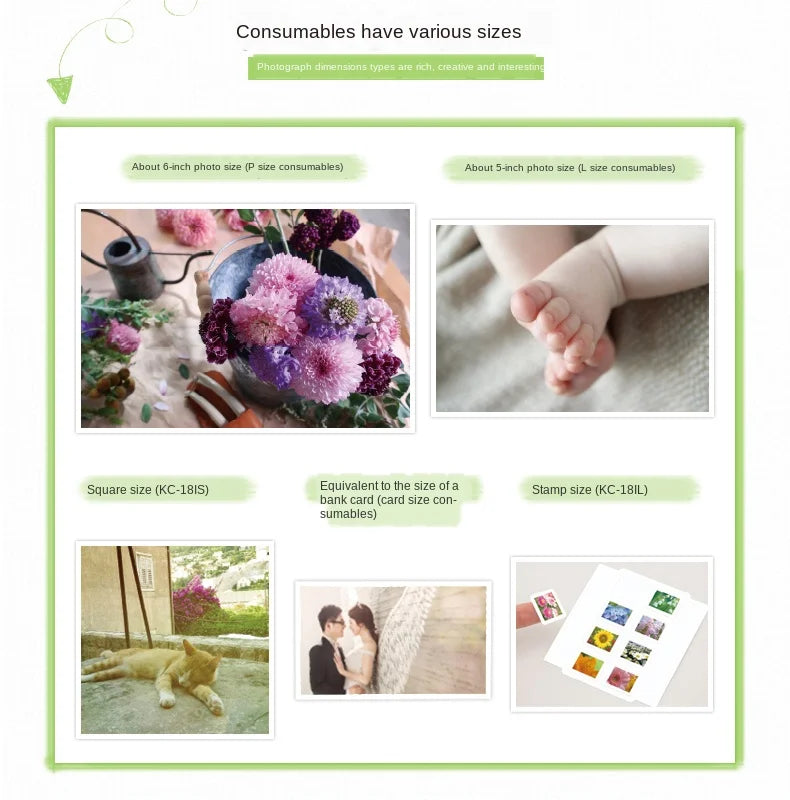 Photo Printer Wireless Connection To Print CP1300 Small Photo Printer Can Print Stickers
