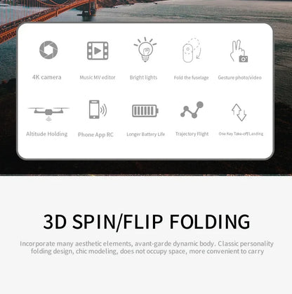 Drone FPV WiFi E88 Pro 2025 – Caméra simple/double 4K/1080P, HD grand angle, maintien d'altitude, jouet d'hélicoptère RC quadrirotor pliable
