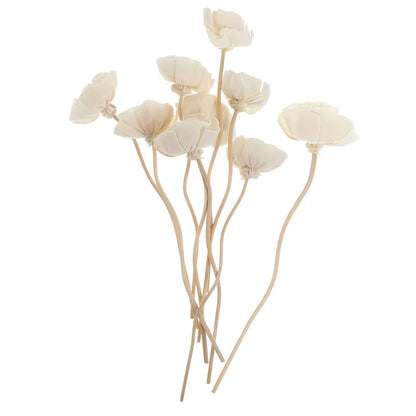 9 Pcs Aromatherapy Rattan Flower Fragrance Sticks Replaceable Household Diffuser Decor Essential Oil Scentedsticks Home Car