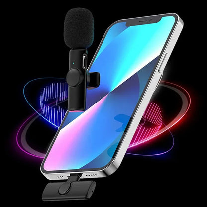 Microphone Lavalier sans fil professionnel pour iPhone iPad Android ordinateur portable enregistrement vidéo en direct entretien de jeu utilisation professionnelle