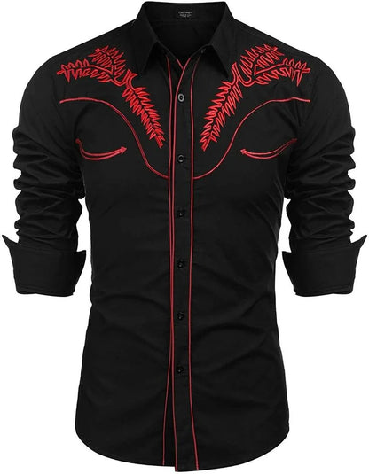 Chemise en jean Western pour homme Chemise à manches longues confortable et douce Vêtements pour homme Chemise en jean pour usage quotidien Modèle boutonné tendance