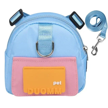 Sac à dos portable pour animaux de compagnie avec collier SFP, sacs à crottes, sacs de récompense, voyage en plein air, entraînement de chien, friandises pour chiots, poudres anale.