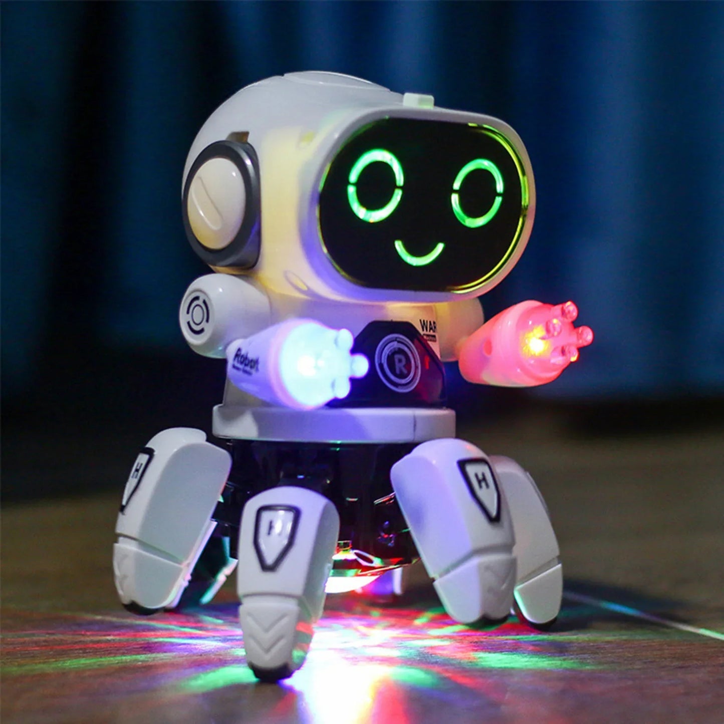 Robot électrique pour enfants, Six griffes, en plastique, Intelligent, danse, chant, lumière, Robot électrique pour garçons