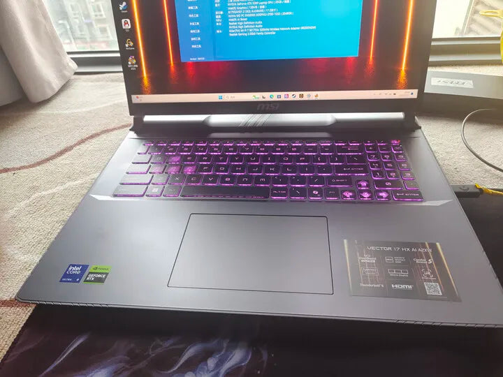 2025 MSI Vector 17 HX AI Gaming Laptop 17 Inch 2.5K QHD 240Hz IPS Screen Notebook Ultra 9-275HX 64GB 2TB RTX5080 Netbook Compute