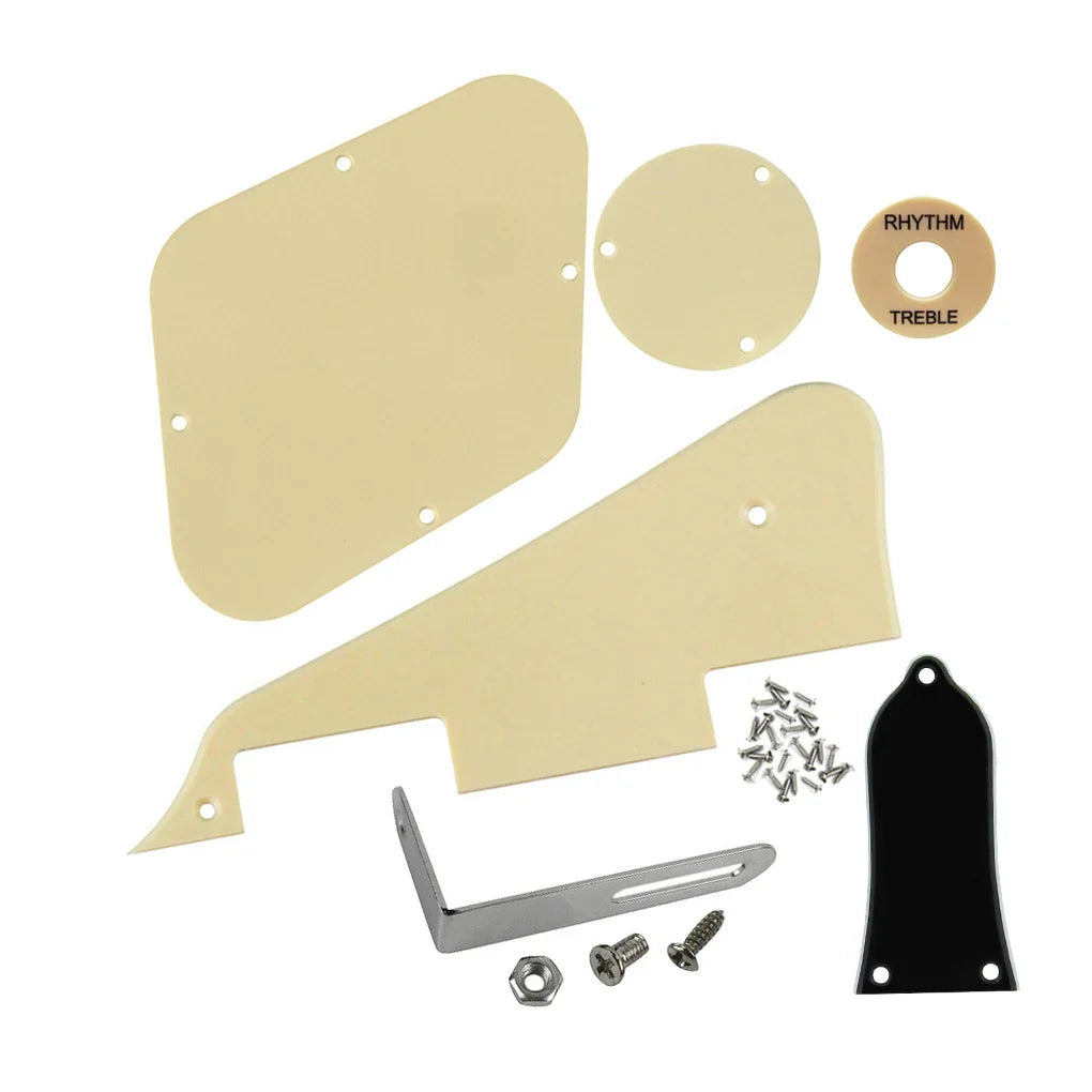 FLEOR – jeu de Pickguard pour guitare LP, couvercle de cavité, rythme, aigus et support métallique, vis, pièces de guitare