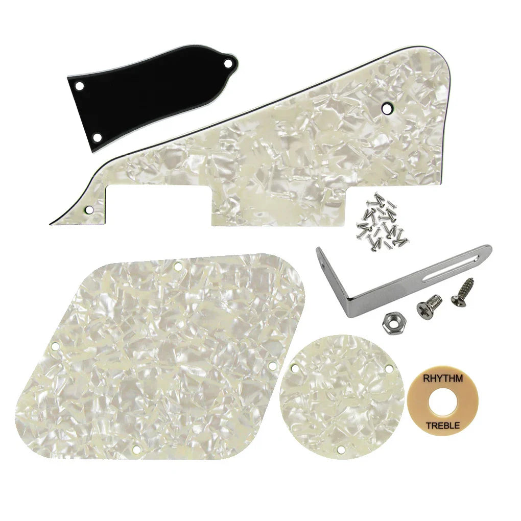 FLEOR – jeu de Pickguard pour guitare LP, couvercle de cavité, rythme, aigus et support métallique, vis, pièces de guitare