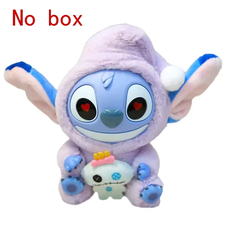 Stitchou Manger Quelque Chose Avant De Dormir Série Boîte Mystère Peluche Vinyle Jouets Mignons Poupée Réplique Sac Mystère Pendentif Décor Cadeau