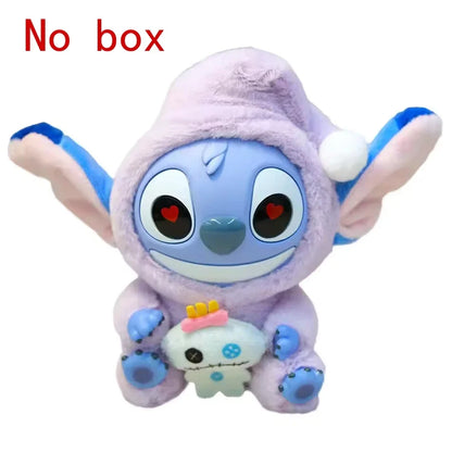 Stitchou Manger Quelque Chose Avant De Dormir Série Boîte Mystère Peluche Vinyle Jouets Mignons Poupée Réplique Sac Mystère Pendentif Décor Cadeau