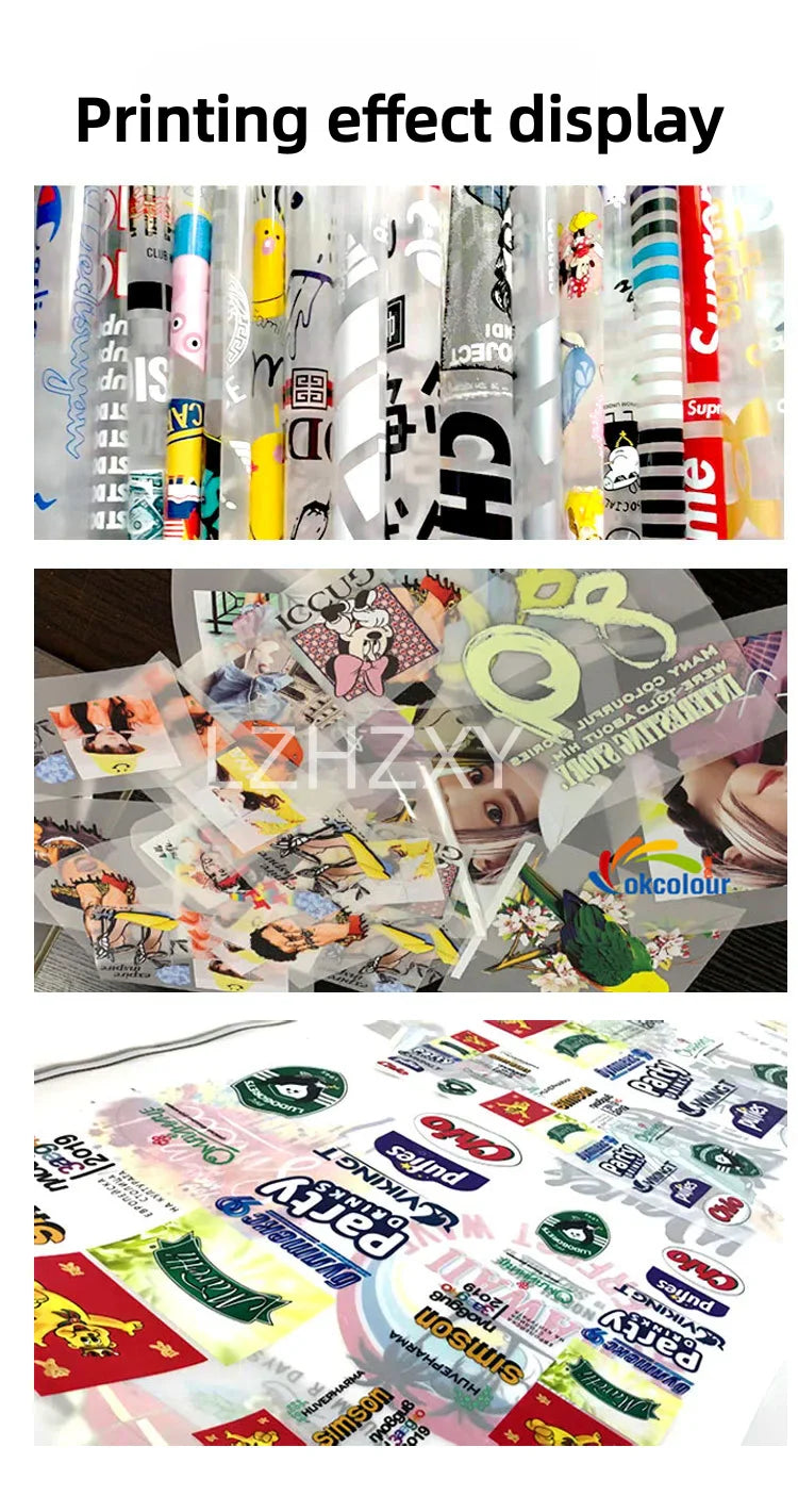 The white ink heat transfer printer is a micro-piezoelectric nozzle heat transfer printer that first colors and then white