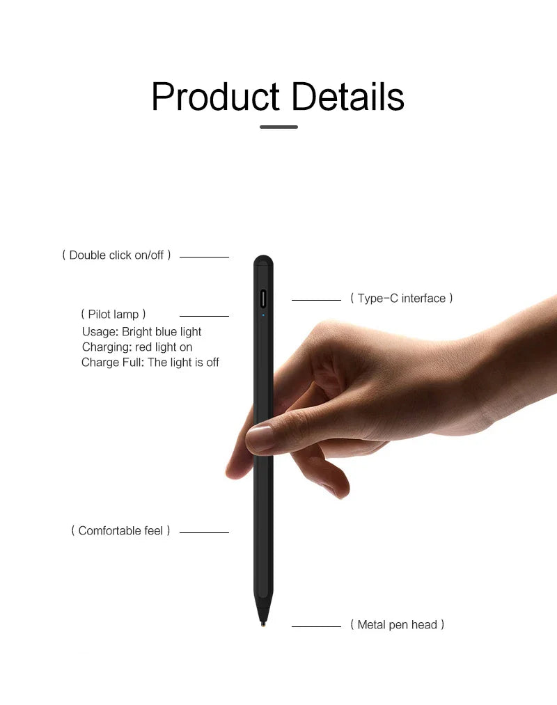 Stylus Pen For Redmi Pad 2 11 Redmi Pad SE 11 10.6 Pro 12.1 Tablet Pen Xiaomi Mi Pad mipad 5 6 pro 11 12.4 6 7 11.2 Touch Pencil