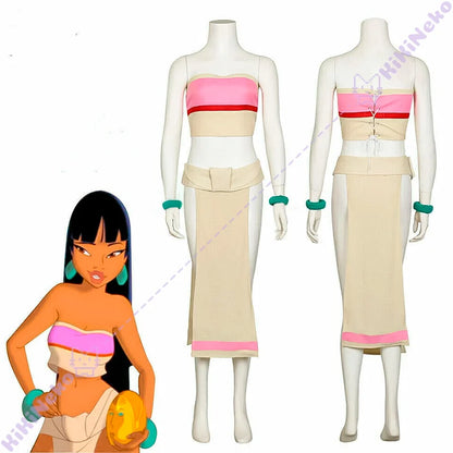 Film de dessin animé El Dorado Chel Cosplay Costume Chel Tenue The Road Chel Pour la fête d'Halloween Adultes Femmes Fille Paop