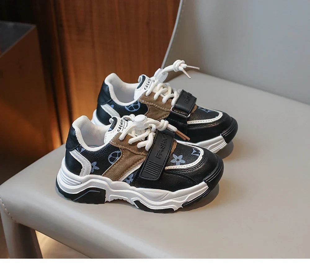 Chaussures de sport pour enfants garçons et filles, nouvelles baskets rétro d'automne, chaussures de tennis pour enfants et adolescents, chaussures de course décontractées à carreaux pour étudiants