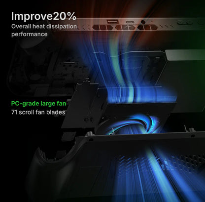 AOKZOE A1X AMD AI 9 HX 370 PC Game Console 8 Inch Native Landscape Screen Windows Handheld Laptops VRR 72.7Wh For Steam 3A Game