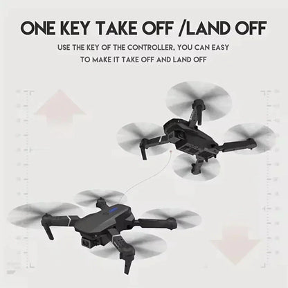 Drone professionnel E88 4K avec caméra grand angle HD 1080P, WiFi, FPV, recommandé de tenir un importateur RC pliable, hélicoptère quadrirotor, jouets pour enfants