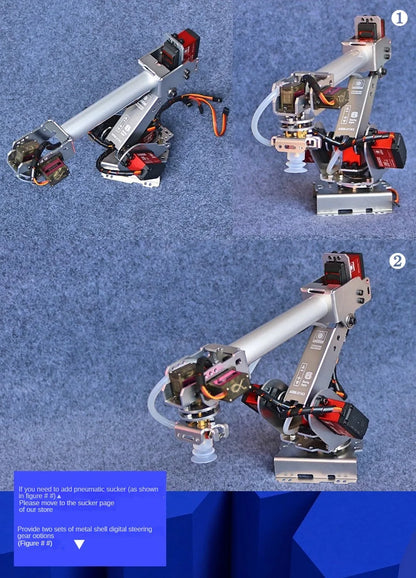 Bras Robot Industriel 6 DOF, avec Servos Numpopularité de 20kg/25 Noix, pour Raspberry, Ardu37, Kit de Bricolage Programmable
