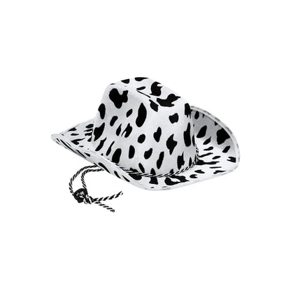 Lightweight and Sturdy Cow Print Cowboy Hat, Costume Accessories for Cowboy, Halloween Themed Parties, Stage