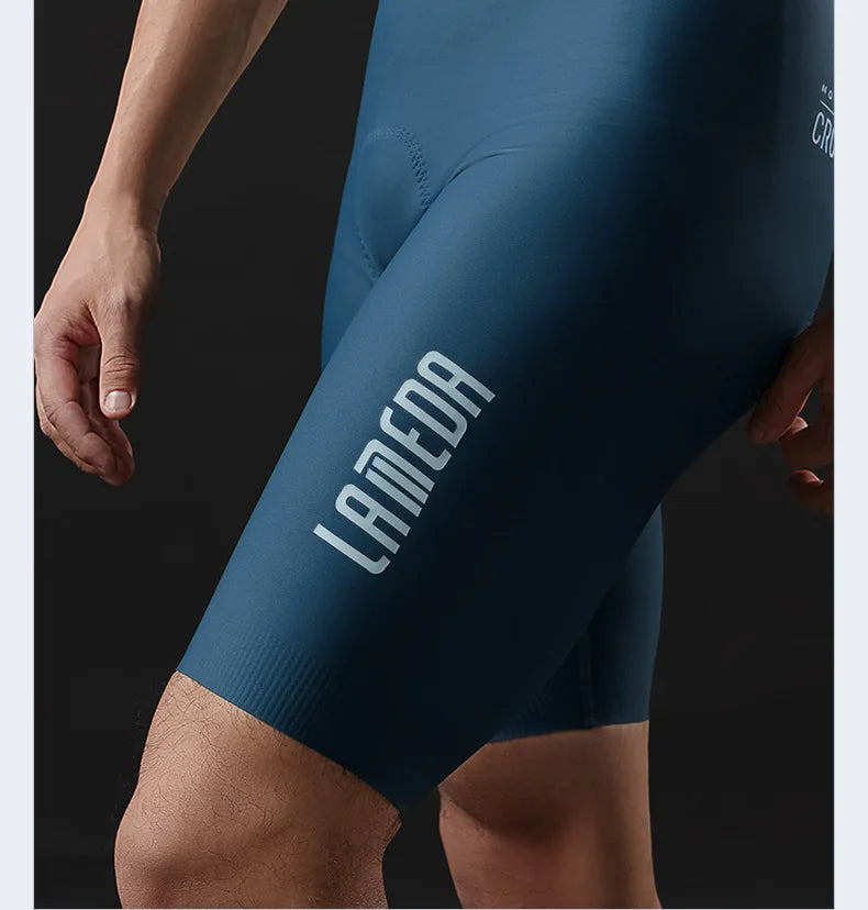 Lameda vêtements de cyclisme été hommes à manches courtes séchage rapide respirant maillot de cyclisme Shorts de cyclisme ensemble de sangles pour hommes