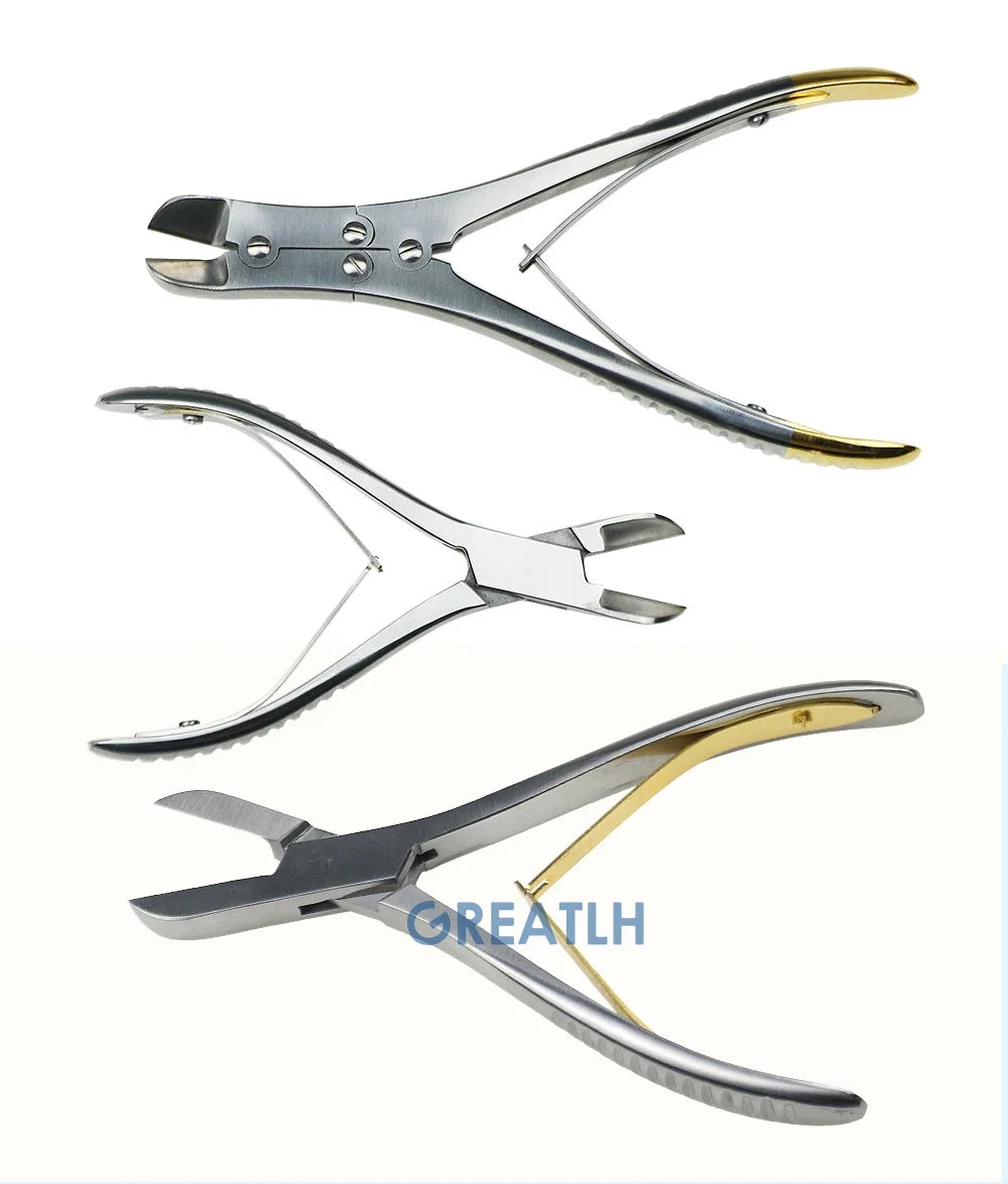 Ciseaux orthopédiques coupe-os, ciseaux à os à articulations simples/doubles, Instruments de chirurgie orthopédique vétérinaire, 1 pièce pour animaux de compagnie