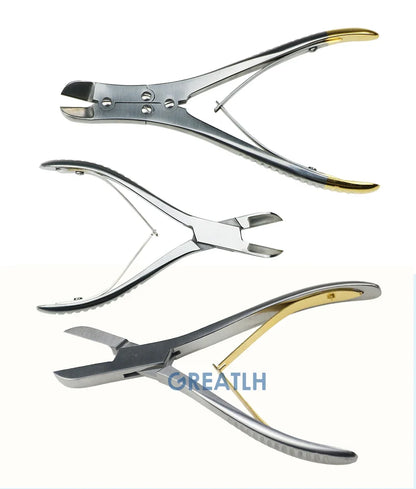 Ciseaux orthopédiques coupe-os, ciseaux à os à articulations simples/doubles, Instruments de chirurgie orthopédique vétérinaire, 1 pièce pour animaux de compagnie