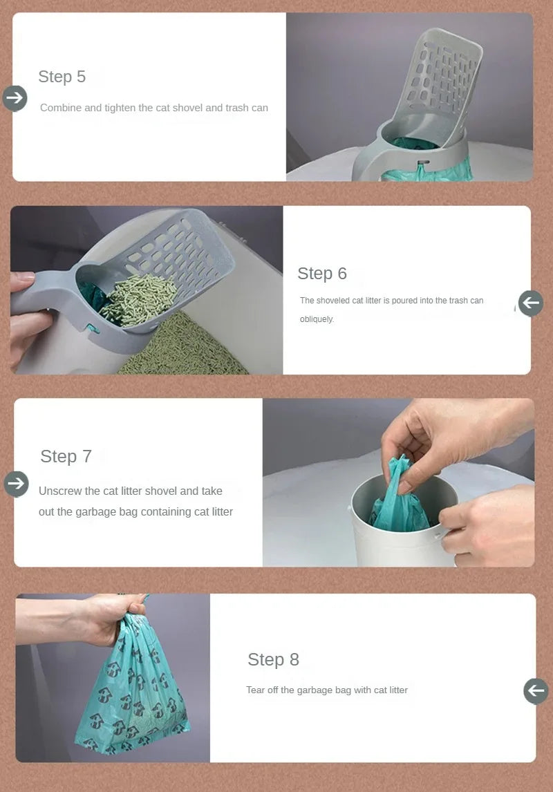 Pelle à litière pour chat, cuillère pour filtre pour animaux de compagnie, toilettes propres, cueilleur de déchets, fournitures pour chat, accessoire, bac à litière pour chat, autonettoyant