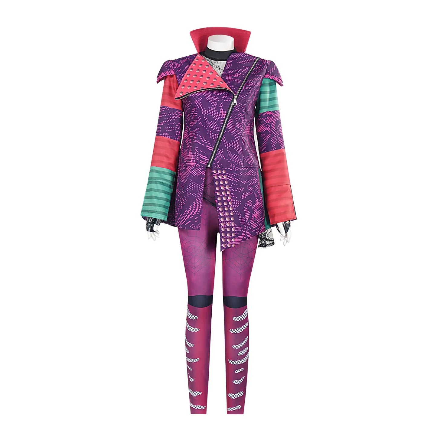 Movies Descendants 3 Evie Mal Cosplay Costume Mal Uniform Coat Vest Pants Gloves Women Adult Outfits Halloween Carnival Party