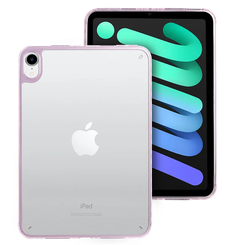 Coque For iPad Mini 7 Case 8.3 inch Acrylic Clear Hard Cover For Funda iPad Mini 7 A17 Pro Case For iPad Mini 6 Back Cover