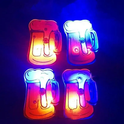 25pcs Broche Lumineux LED Clignotant Amour Fête Dessin Animé Badge Lumineux Cadeau Cosplay Noël Mariage Festival Halloween