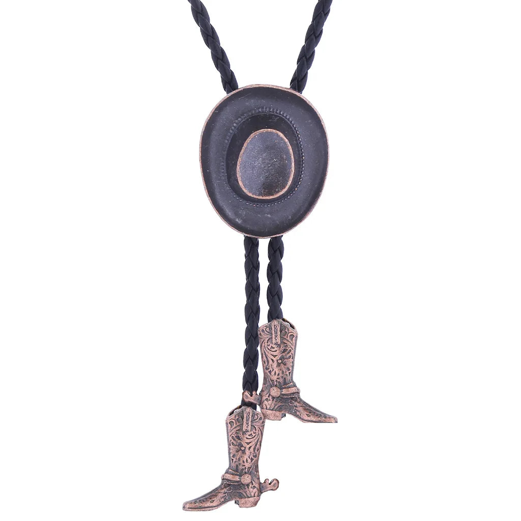 New American cowboy Western Cowboy Style bolotie "Classic Cowboy Hat"