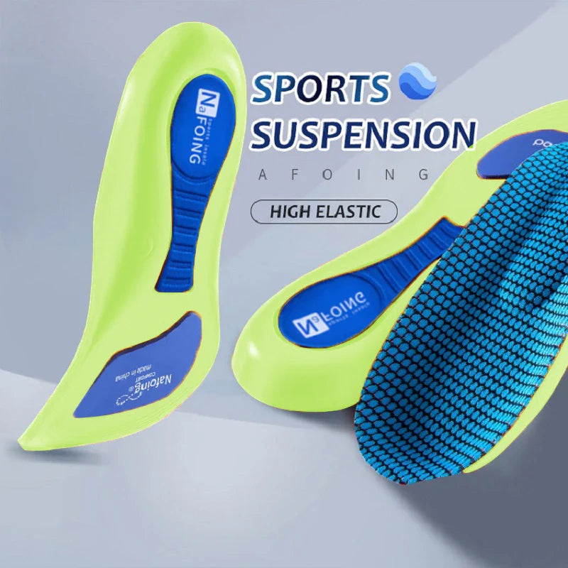 Semelles orthopédiques pour pieds, semelle intérieure de Sport absorbant les chocs pour chaussures, Support de voûte plantaire, modèles de fasciite plantaire, coussinets pour hommes et femmes