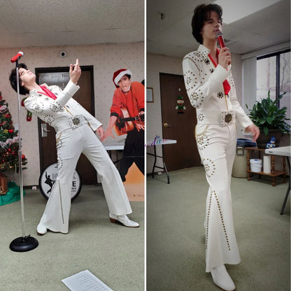 Famous Rock Singer Stage Costume Diamond Rhinestones Clothing Suit DJ Dance Performance Outfit Women Men Halloween Party Costume