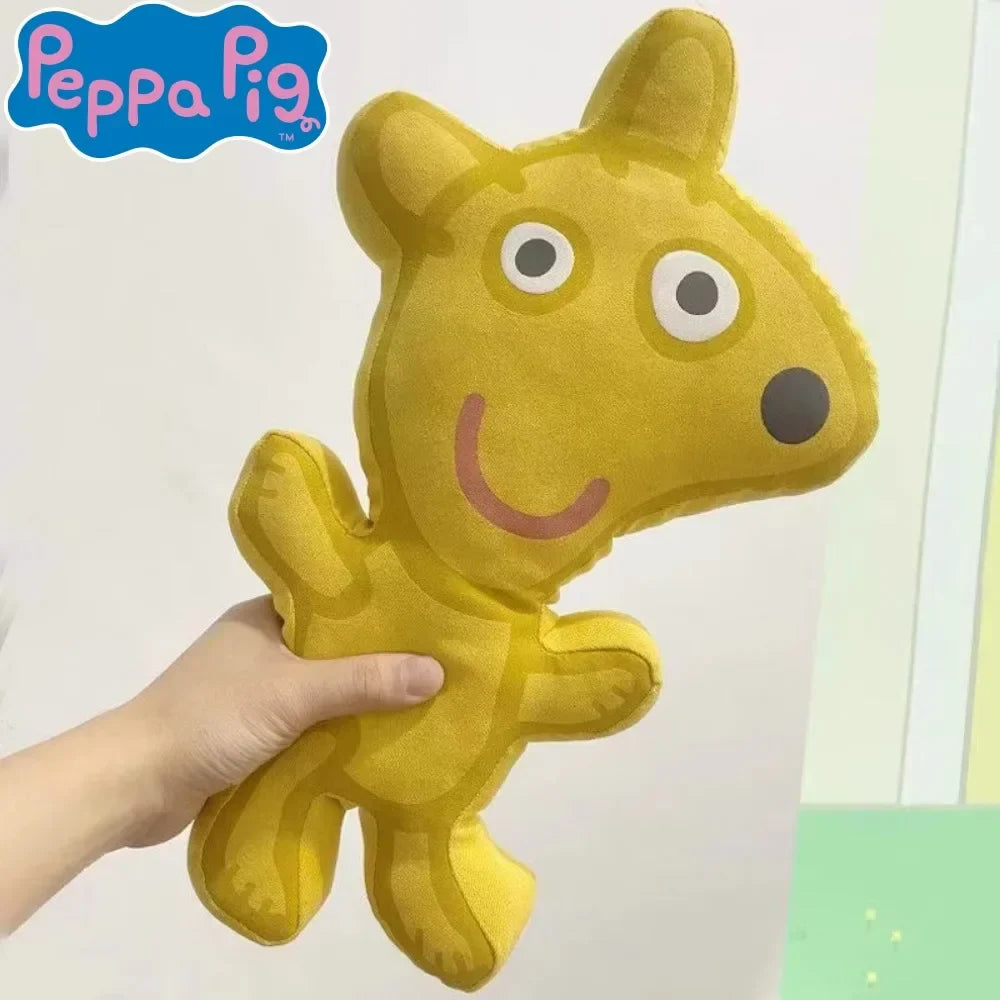 Peppa Pig Monsieur Dinosaure de George Pig Peluche Réversible Poupée Kawaii Décoration Maison Chambre Cadeau Jouet Enfant Anniversaire Noël