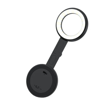 Anneau lumineux LED magnétique pour Selfie, pour iPhone 16 15 Magsafe, lumière de remplissage pour photographie, diffusion en direct, support rabattable