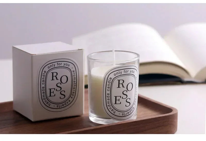 Romantic Transparent Scented Fragrance Candle Light Gift Scented Aromatic Candles Guest Gift Candles Wedding Candles Candle Jar