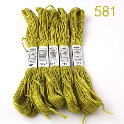 433---581--10 pcs cross-Stitchou  Embroidery Thread Floss Sewing Skeins Craft DIY Bracelet braided