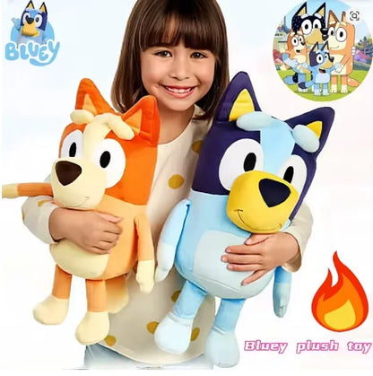 VENTE CHAUDE Peluche chien Bluey Bingo Famille Jouet en peluche dessin animé Chien doux animaux en peluche poupées cadeaux d'anniversaire de Noël Famille Blue-Y Bingo!
