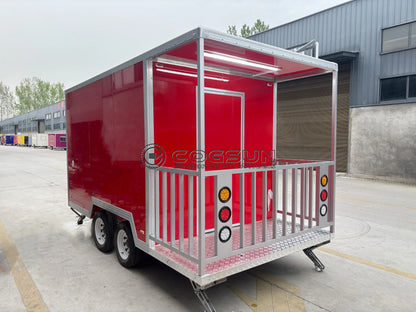Customized Commercial Food Trucks Concession Food Trailers Street Mobile Food Trucks Fast Food Trailers For Sale USA Europe