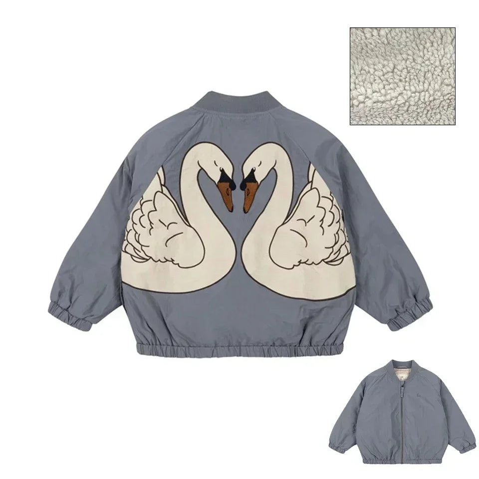 Marque KS Veste d'agneau pour enfants Manteau automne hiver Bébé garçons Coton Vêtements d'extérieur Tout-petits Filles Combinaison de vol Veste Vêtements pour enfants