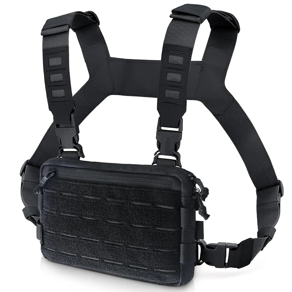 Tactical Chest Bag, Camping, Hunting, Fishing, Travel Backpack, Molle Vest, EDC Front Pouch, Outdoor Reconnaissance Kit, Waist Shoulder Bags