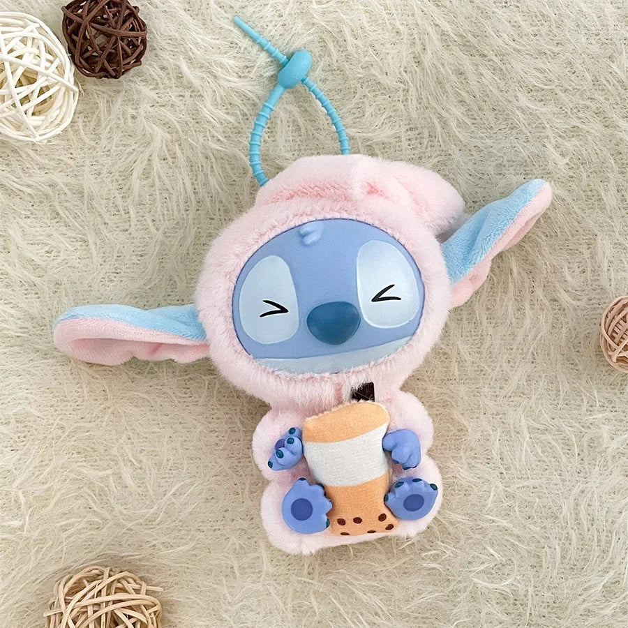 Stitch Eat Something Before Sleep Doll Pendant Stitch Lilo&stitch Keychain Keyring Series Backpack Pendant  Accessories Toy Gift