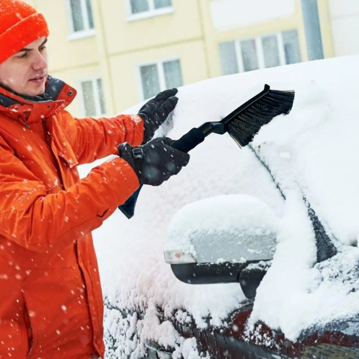 Ice Scrapers for Car Windshield, Ice and Snow Scraper, Ergonomic Foam Handle, Car Window Snow Cleaner, Ice Scraper