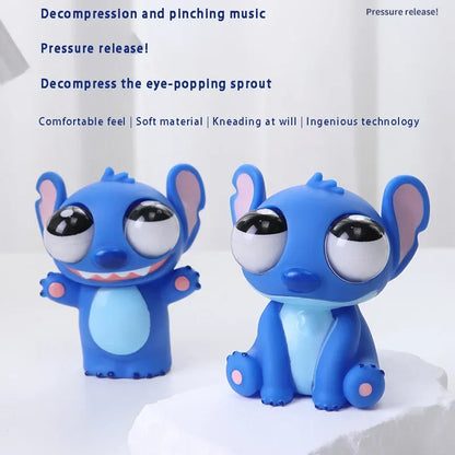 New Stitch Squishy Stress Relief Toy Pop Out Eye Funny Fidget Sensory Toy for Adults Kids Anxiety Relief Desk Decor Funny Gift