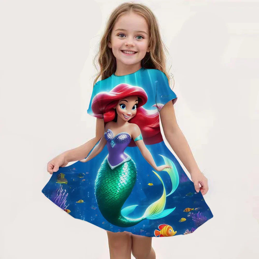 Elsa Costume for Girl Birthday Party Blue Long Sleeve Carnival Clothing Kids Princess Dress for Girls