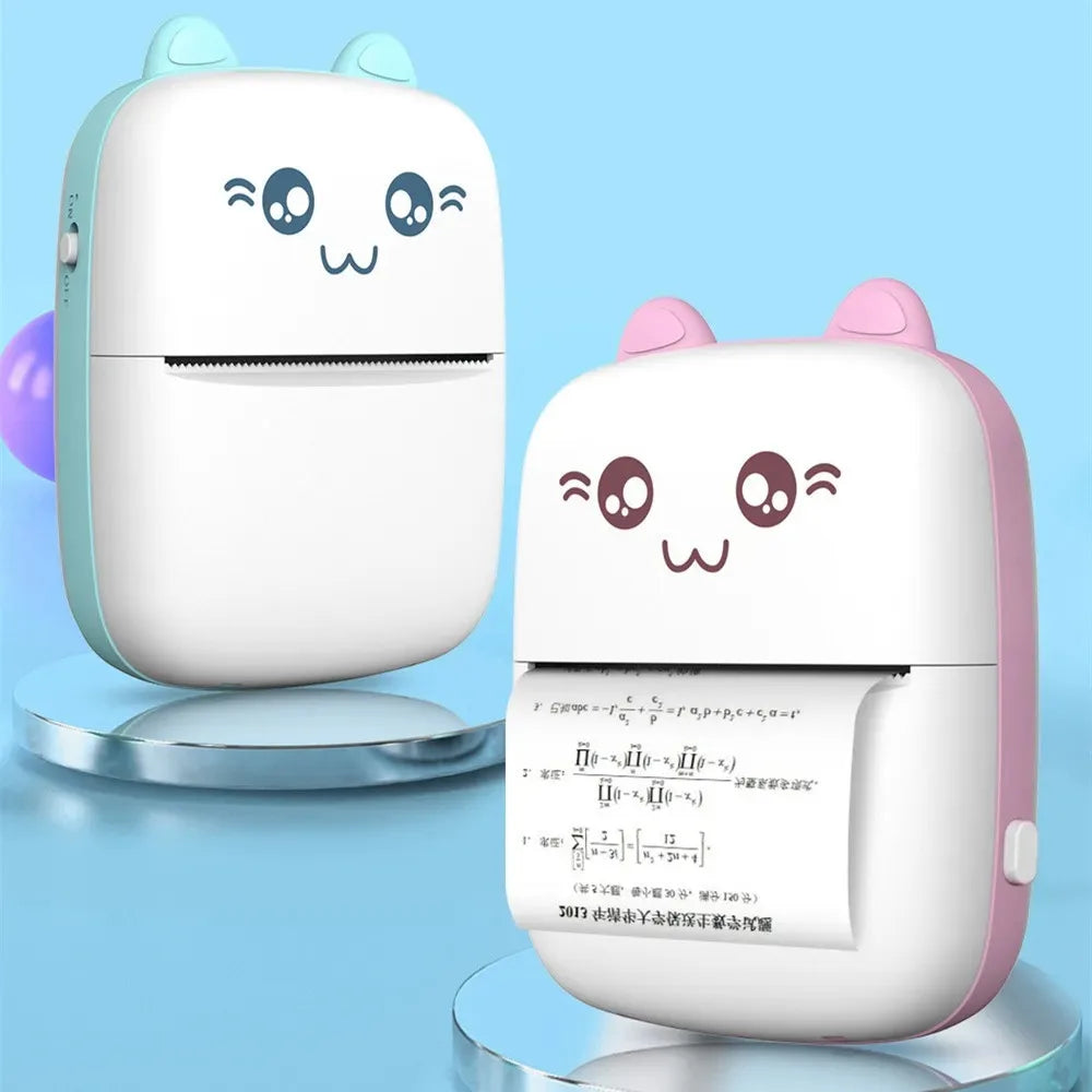 Mini Photo Pocket Printer Portable Ink-free Thermal 57mm Sticker Trans Paper Wireless BT 200dpi Android IOS Printing Machine