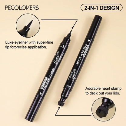 Stylo Eyeliner à Double tête, imperméable, adapté aux débutants, adapté au maquillage de noël, Halloween, saint-valentin, 1 pièce