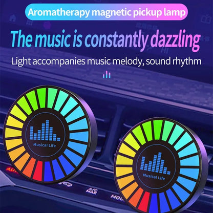 Led Music Sound Control Pickup Light Rhythm Lamp RGB Car Ambient Light Adjustabl Automotivo Strip For Automobiles Family Party