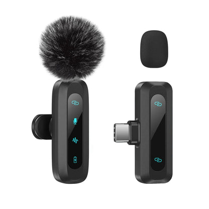 Microphone lavalier professionnel sans fil pour téléphones mobiles, ordinateurs universels pour Vlog, interventions vidéo courts, conférences